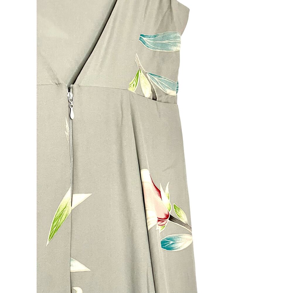 Show Me Your Mumu Jenn Maxi Dress Dove Grey Chiffon Size Small - Picture 6 of 9